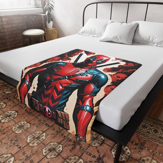 Deadpool Plush Throw Blanket