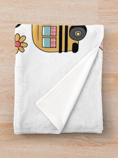 Back to School Coquette Teacher Kindergarten PreK Throw Blanket