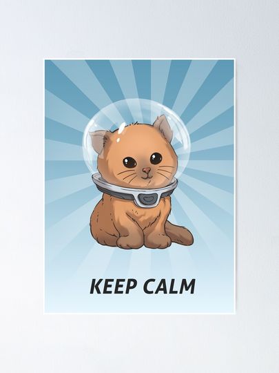 Keep Calm Kitty Poster