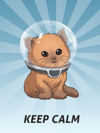 Keep Calm Kitty Poster