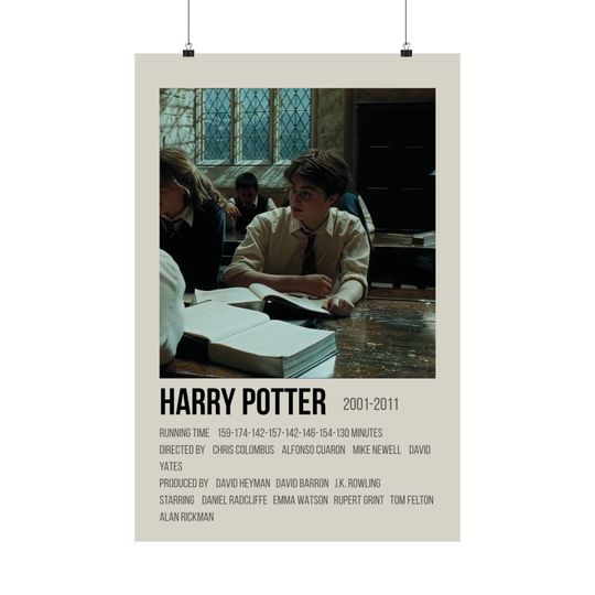 Harry Potter Poster – Matte Vertical Wizard Wall Art