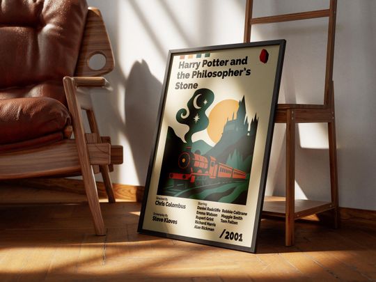 Harry Potter and the Philosopher’s Stone – Mid-Century Vintage Poster