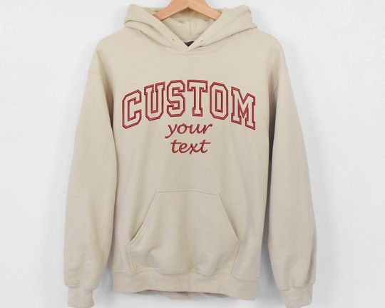 Custom Embroidered Hoodie with Personalized Text Halloween Hoodie