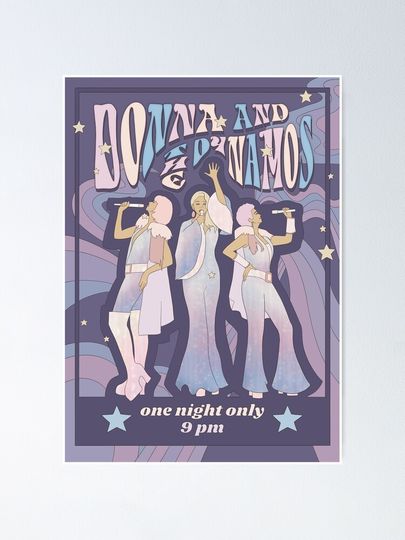 Donna and the Dynamos Concert Poster Poster