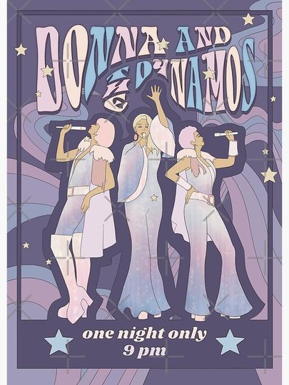 Donna and the Dynamos Concert Poster Poster