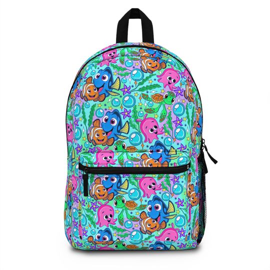 Finding Nemo Backpack, Disney Backpack, Back to School Book Bag