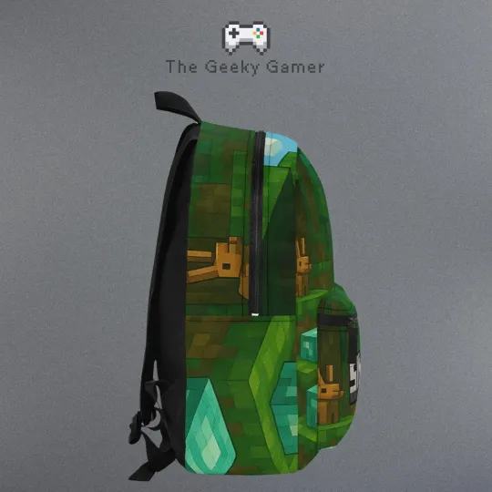 Personalized Gamer Backpack | Personalized Creeper Backpack | Gamer Gift
