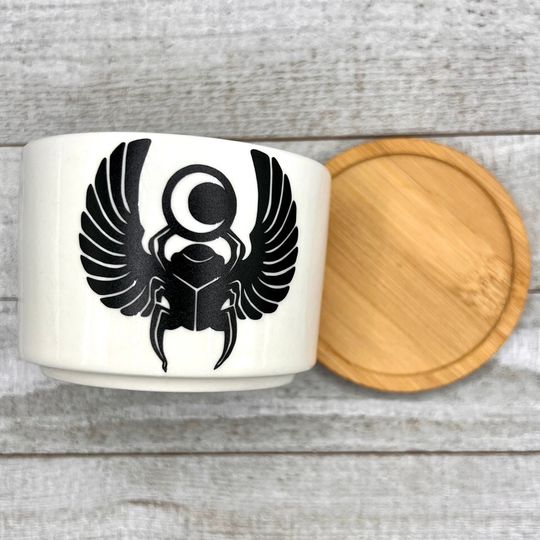 Moon Knight Inspired / Egyptian Scarab Plant Pot