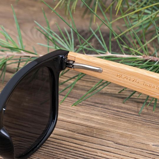 Personalized Bamboo Sunglasses For Men,Wood Sunglasses with Glasses Case