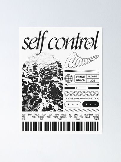self control - frank ocean Poster