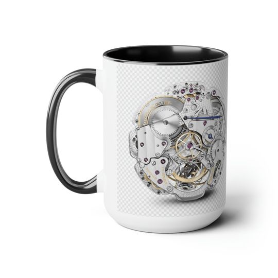 "Watch Movement" Two-Tone Coffee Mugs