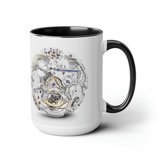 "Watch Movement" Two-Tone Coffee Mugs
