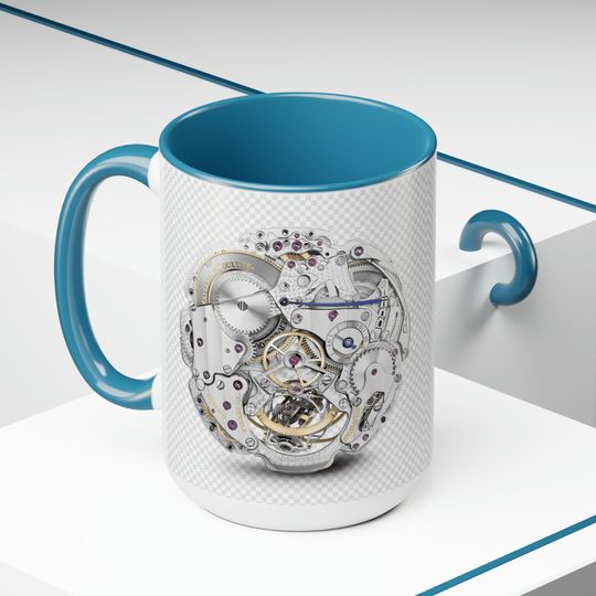 "Watch Movement" Two-Tone Coffee Mugs