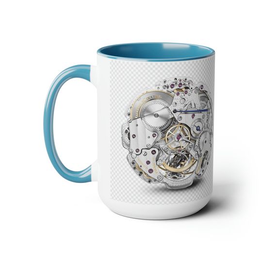 "Watch Movement" Two-Tone Coffee Mugs