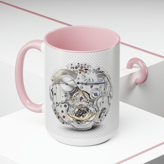 "Watch Movement" Two-Tone Coffee Mugs