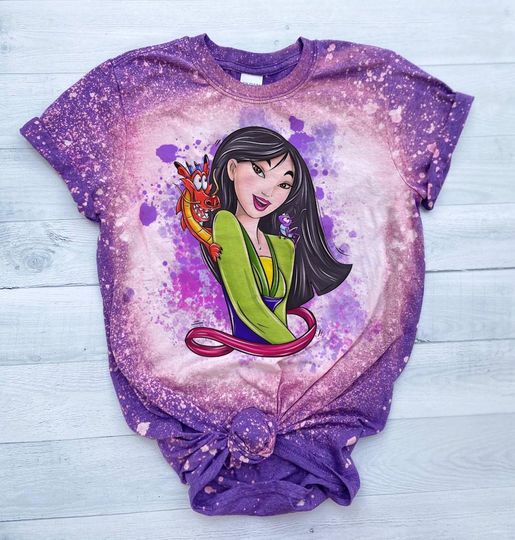 Princess Bleached Shirt, Disney Princess tshirt
