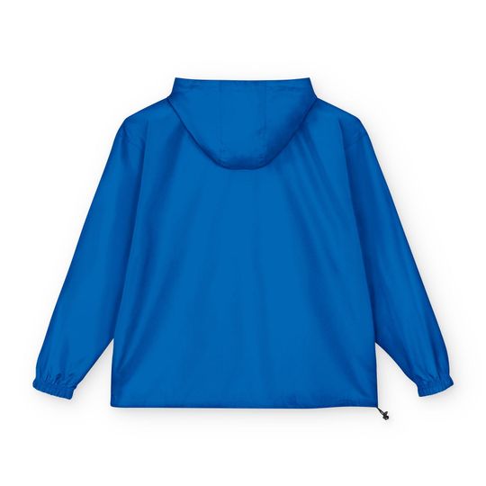 Bitcoin Champion Packable Anorak Jacket, Lightweight Rain Jacket, Bitcoin Themed Windbreaker, BTC Cryptocurrency Jacket, Bitcoin Merch