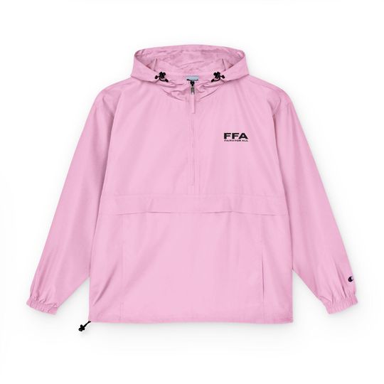FF Champion Unisex Packable Anorak Jacket - Lightweight Hooded Windbreaker