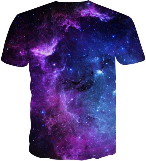 Outer Space T Shirts for Men 3D Printed Galaxy Solar System Planets Nebula Shirt