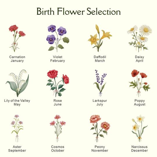 Personalized Birth Flower Ring Dish,Bridesmaid Gifts,Custom Name Trinket Dis