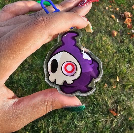 Duskull Inspired Shaker Keychain Acrylic Charm