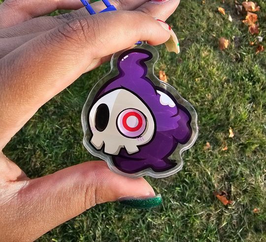 Duskull Inspired Shaker Keychain Acrylic Charm