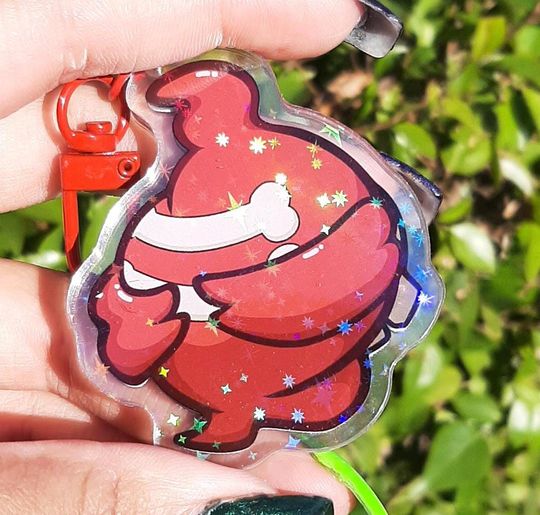 Duskull Inspired Shaker Keychain Acrylic Charm
