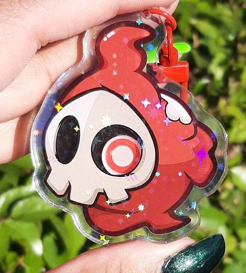Duskull Inspired Shaker Keychain Acrylic Charm