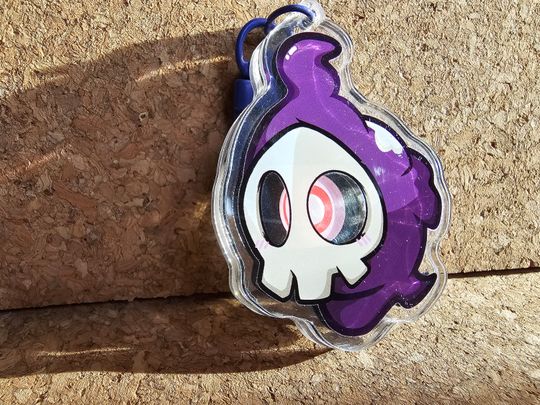 Duskull Inspired Shaker Keychain Acrylic Charm