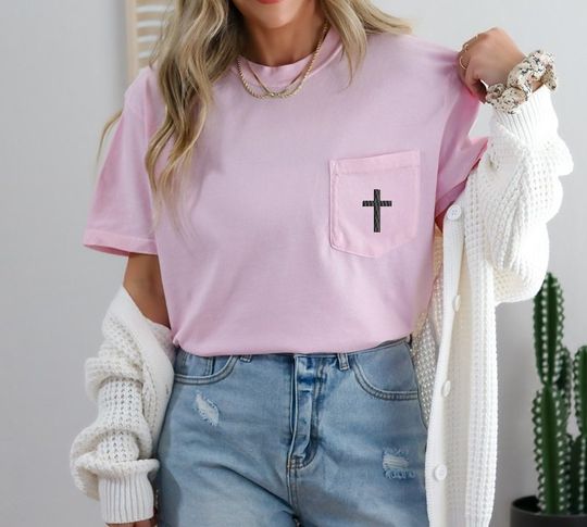 Cross Monogram Pocket T-Shirt