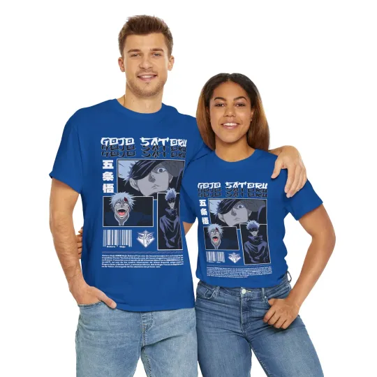 Gojo Satoru Jujutsu Satoru T-Shirt Sukuna Anime Japanese Tee Shirt Manga JJK