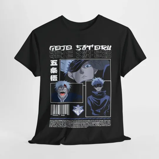 Gojo Satoru Jujutsu Satoru T-Shirt Sukuna Anime Japanese Tee Shirt Manga JJK