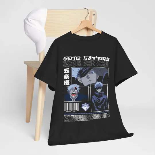 Gojo Satoru Jujutsu Satoru T-Shirt Sukuna Anime Japanese Tee Shirt Manga JJK