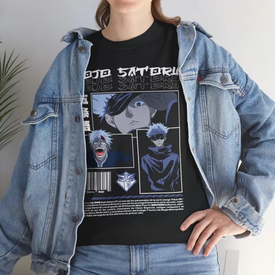 Gojo Satoru Jujutsu Satoru T-Shirt Sukuna Anime Japanese Tee Shirt Manga JJK