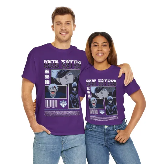 Gojo Satoru Jujutsu Satoru T-Shirt Sukuna Anime Japanese Tee Shirt Manga JJK
