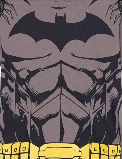 DC Comics Boys' Little Batman Cosplay Short Sleeve Cape Tee T-Shirt