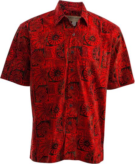 Indo Bay Tropical Hawaiian Batik Shirt