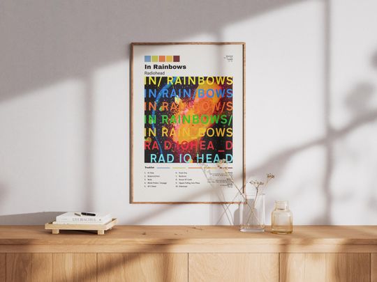 Radiohead In Rainbows Album Poster - Bedroom Decor