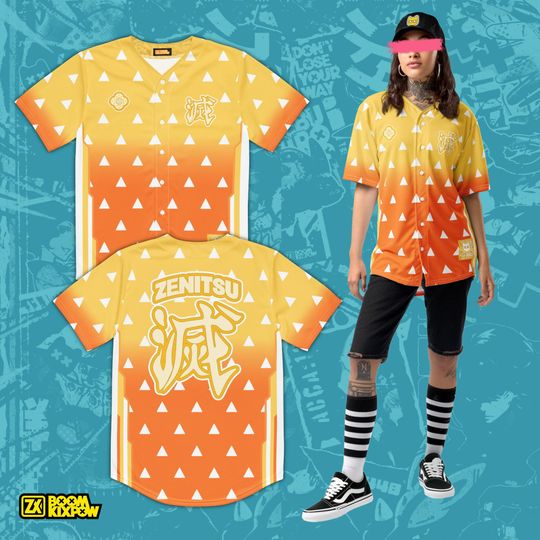zenittsu Agatsuma demon Baseball Jersey