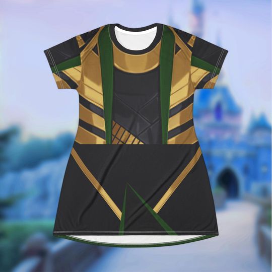 V2 Loki Tshirt Dress  | Cosplay | Halloween | Disney Dress