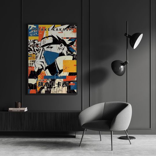 Kakashi Poster Narutoo Anime Manga Poster Print Wall Art