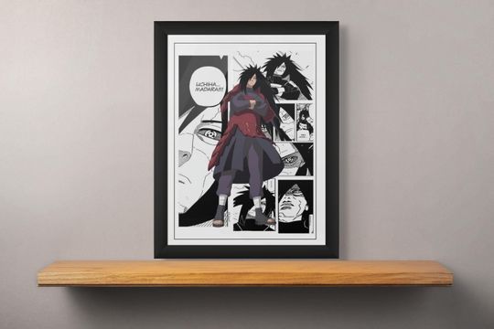 Narutoo Shippuden Madara Uchiha poster Anime character poster