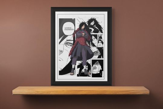Narutoo Shippuden Madara Uchiha poster Anime character poster