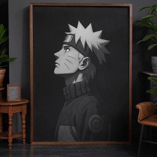 Narutoo - Timeless Black&White Portrait - Poster - Wall Art