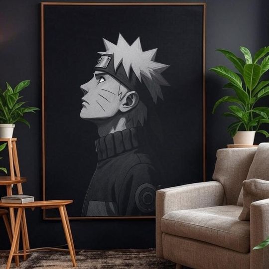 Narutoo - Timeless Black&White Portrait - Poster - Wall Art