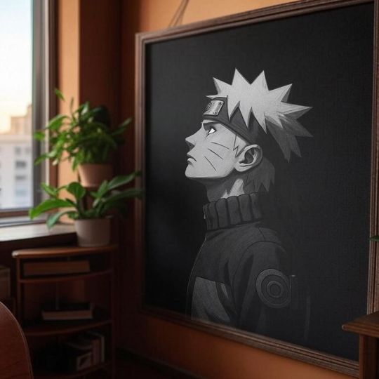 Narutoo - Timeless Black&White Portrait - Poster - Wall Art