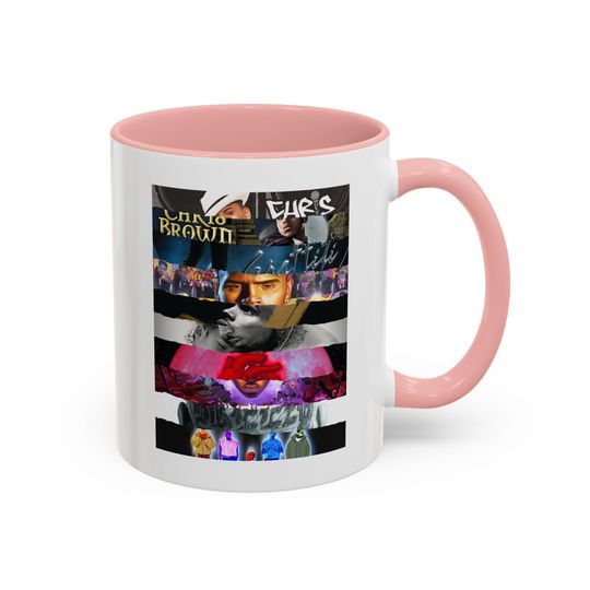 Chris Brown world tour cup print Chris Brown mug the 11:11 tour Chris Brown albums cup