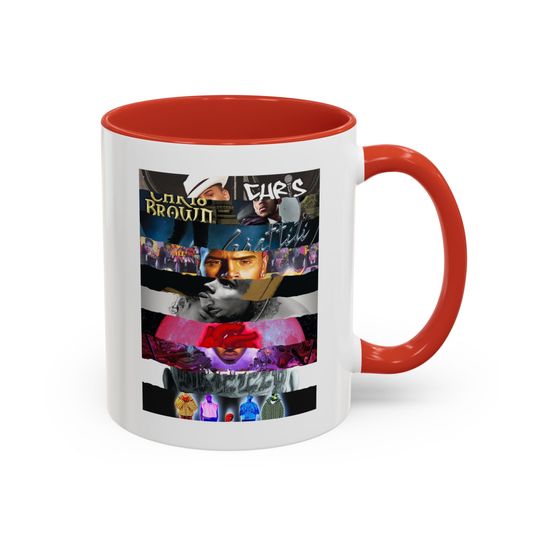 Chris Brown world tour cup print Chris Brown mug the 11:11 tour Chris Brown albums cup
