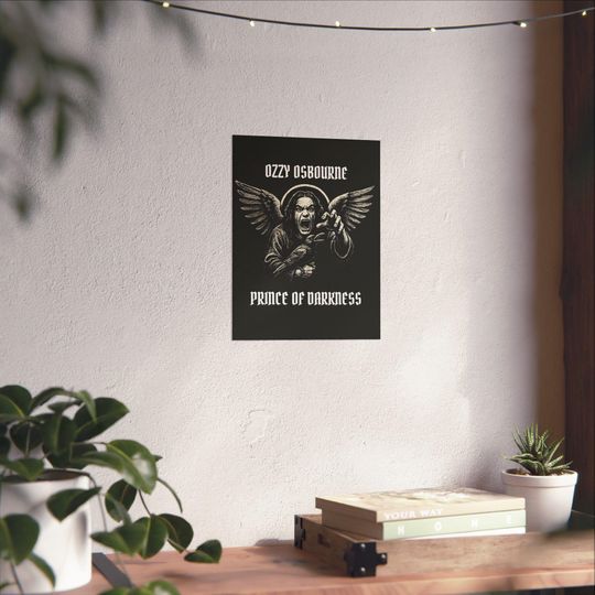 Ozzy Osbourne Vertical Poster, Rock Wall Art, Music Decor, Heavy Metal Gift
