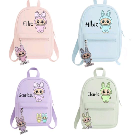 Personalised Labubu Monster Backpack - with Custom name